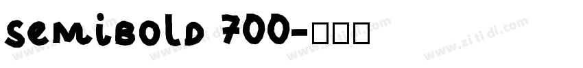 semibold 700字体转换